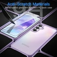 thumbnail image 5 of JETech 3 in 1 Matte Case for Samsung Galaxy A55 5G with 2-Pack Tempered Glass Screen Protector, Translucent Frosted Shockproof Phone Cover with Camera Protection (Lilac), 5 of 6