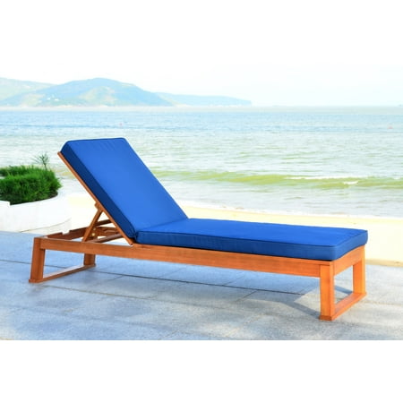 Safavieh Solano Outdoor Contemporary Patio Sunlounger With Cushion
