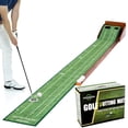 thumbnail image 1 of Alfombra de práctica de golf YOUCZON con devolución automática de la pelota en interiores, 1 of 7