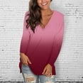 thumbnail image 2 of Vedolay Womens Tops Long Sleeve Zipper Sports Sweatshirt Autumn Fitness Top Pink,L, 2 of 5