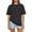 Dark Gray, variant on laqbezok Women's Blue Oversized T-Shirt, Cotton Crew Neck Short Sleeve Tee, Casual Loose Fit Summer Top, Trendy Athletic Athleisure Wear