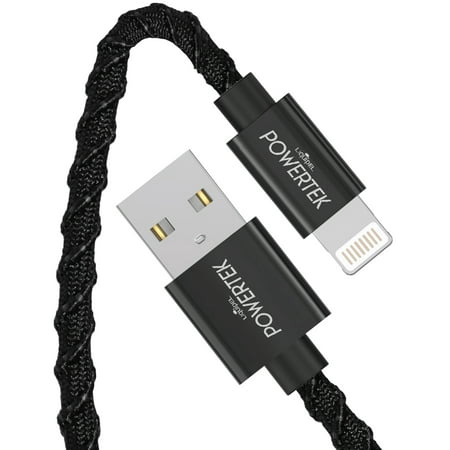 Powertek Lightning Twizzler Cable Black