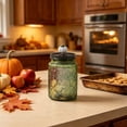 thumbnail image 6 of Decorative Vintage Glass Storage Jar with Airtight Lid and Pumpkin Knob 6 Inch Canister for Fall Thanksgiving Table Centerpiece Kitchen Countertop Display, 6 of 6