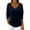 2# Navy, variant on Huankd Velvet Tops for Women Long Sleeve V Neck Loose Fit Casual Dressy Blouses Fall Winter 2025 Soft Velour Shirts Green XL