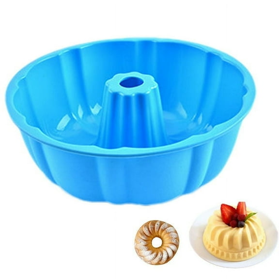 Bunte Cake Pan | Silicone Fluted Cake Molds | Nonstick and Quick Release Baking Pans, Bakeware for Cake Jello Bread and More Baked Goods