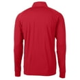 thumbnail image 3 of Men's-Cutter & Buck  Red New England Revolution Big & Tall Adapt Eco Knit Stretch Recycled Quarter-Zip Pullover, 3 of 3