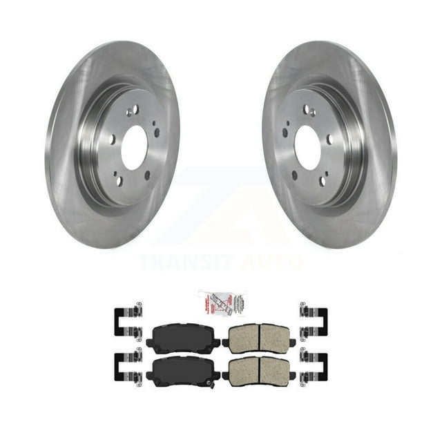 Transit Auto Rear Disc Brake Rotors and Ceramic Pads Kit for Car 2021-2023 Honda Odyssey K8A-106118