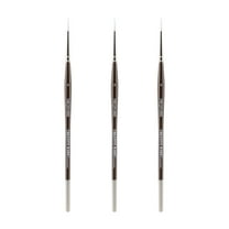 Creative Mark Fine Tip Liner Paint Brush Ultra Fine Detail Soft Hair Paint Brush For Watercolor, Gouache, Inks, Acrylic, Oils, Technical Artists, and Illustrators - [Size 4 - 3 Pack]