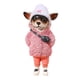 thumbnail image 5 of Estatua de perro, adornos para perros, minidecoraciones, figura de cachorro de resina coleccionable, escultura de perro para sala de estar, balcón, Rosa claro, 5 of 8
