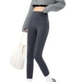 thumbnail image 3 of jsaierl Winter Thermal Fleece Leggings for Women Fleece Lined Plus Size High Waisted Tights Super Soft Plush Pockets, 3 of 9