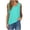 Blue, variant on Women Flowy V Neck Sleeveless Solid Casual Loose Tank Tops Soft Camisole Top for Summer Vacation, Green S