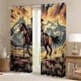 thumbnail image 2 of Homewish Rustic Farmhouse Adult Curtains Pack of 2 (42x84 Each), Western Cowgirl Cowboy Curtains Blackout, Countryside Bedroom Curtains, Living Room Curtains Decor, 2 of 6
