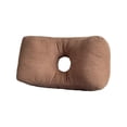 thumbnail image 2 of Cojín de silla de oficina con soporte lumbar de pana – cintura gruesa, funda de pana, relleno de algodón, lavable, 40x25x17cm, uso doméstico en coche, 2 of 6