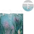 thumbnail image 5 of Watercolor Sea Creatures Shower Curtain for Bathroom Modern Bathroom Decor Waterproof Washable Fabric Shower Curtains with 12 Hooks for Hotel Bathroom Bathtubs 60x72 Inch, 5 of 6