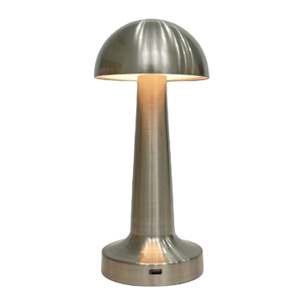 Lámpara de escritorio vintage Metal LED USB Recargable Luz de protección para los ojos (Plata) Ehuebsd Para estrenar
