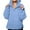 A02 Blue, variant on Maqroz Quilted Puffer Jacket Women Lightweight Pullover Hoodie Oversized Warm Winter Down Jackets Quarter Button Long Sleeve Casual Padded Coats with Pocket, Black XXL