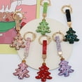 thumbnail image 7 of SLYNSHome Christmas Tree Keychain,Rhinestone Xmas Tree Key Chain Ornaments Purse Bag Charm Pendant Christmas Gifts for Family Friends - Pink, 7 of 7