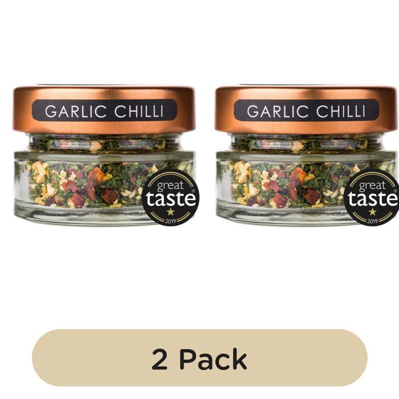 Zest & Zing Garlic Chilli Flakes 14g, British Import (Pack of 2)