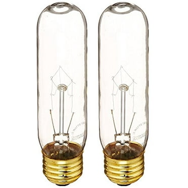 Bulbrite 25T10C 25-Watt Incandescent T10 Tubular Light, Clear - 2 Pack
