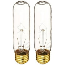 Bulbrite 25T10C 25-Watt Incandescent T10 Tubular Light, Clear - 2 Pack