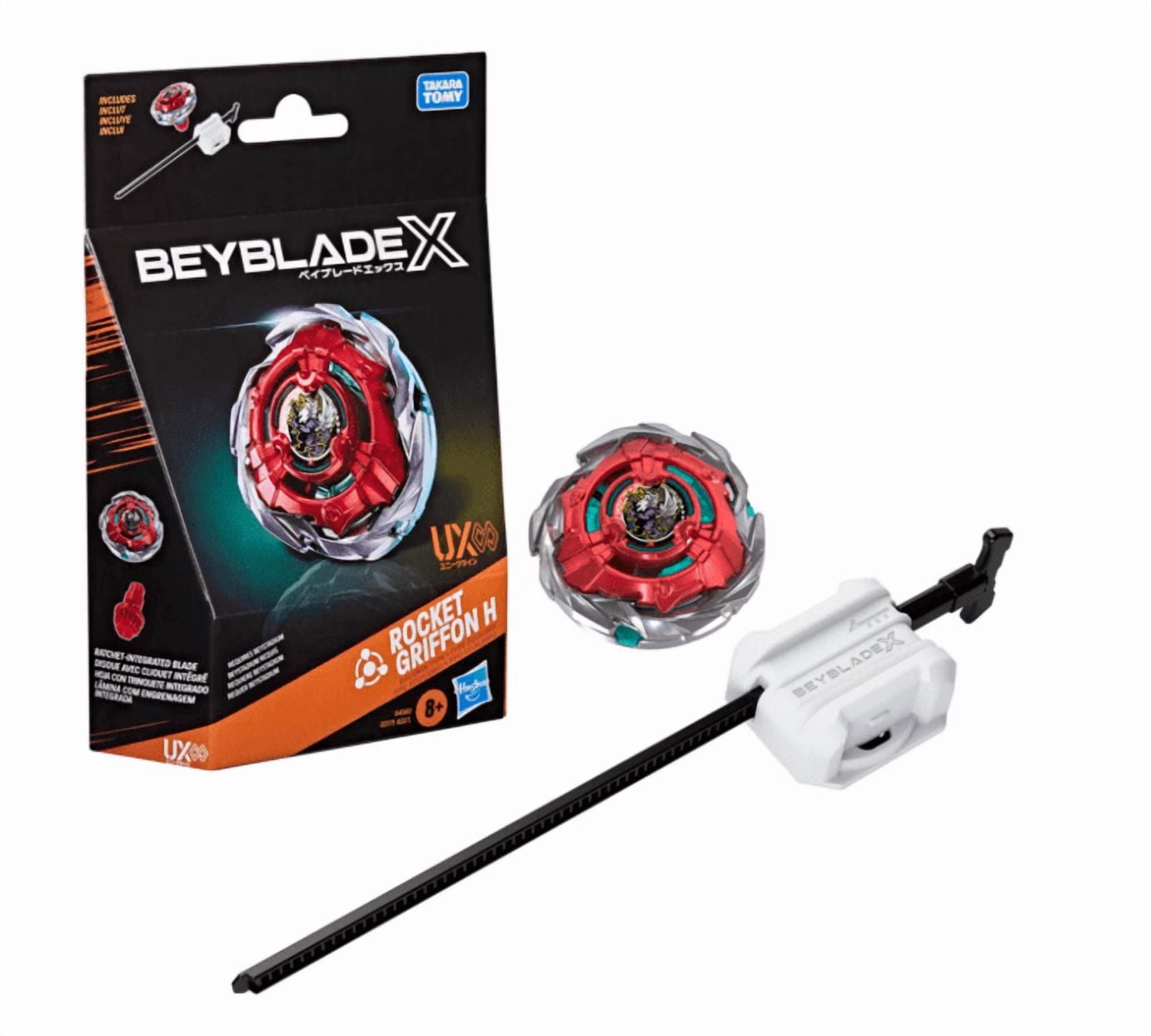 TAKARA TOMY Ace Dragon Sting Charge Zan Beyblade w/ Launcher, Rock