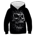 thumbnail image 2 of Sudadera con capucha de calavera de terror para niños, suéter de algodón con capucha de calabaza, ropa de moda para niños, 2022, 2 of 4