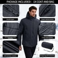 thumbnail image 3 of TRGPSG Men's Insulated Winter Puffer Jacket, Waterproof Windproof Hooded Snow Coat, 3 of 6