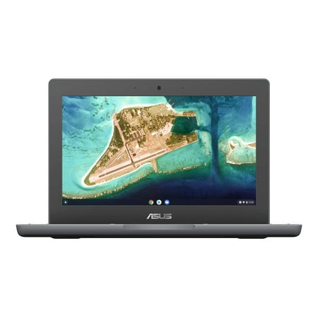 ASUS Chromebook CR1 CR1100CKA-YZ184 - 180-degree hinge design - Intel Celeron N5100 / 1.1 GHz - Chrome OS - UHD Graphics - 8 GB RAM - 64 GB eMMC - 11.6" 1366 x 768 (HD) - Wi-Fi 6 - dark gray