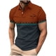 thumbnail image 1 of Mens Manga Corta Botón Abajo Camisas con Bolsillo Pulover Botón de Impresión de la Camisa de Solapa de Poliéster Cuello de Vuelta, Blusa Casual para Hombres, 1 of 5