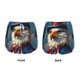 thumbnail image 3 of Salouo Surreal Bald Eagle Gentleman Print Women's 2 in 1 Running Shorts Double-Layer Shorts Athletic Workout Gym Yoga Shorts Running Shorts for Women-XX-Large, 3 of 7
