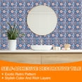 thumbnail image 4 of Uxcell 20Pcs Azulejos de Backsplash Autoadhesivos, 6" x 6" Pegatinas de Azulejos Impermeables para Paredes de Cocina, Baño y Dormitorio, Flor, 4 of 6