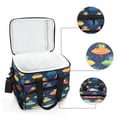 thumbnail image 6 of FORMRS Insulated Cooler Bag 24 Cans Capacity Soft Leakproof Lunch Box with Side Pockets, Rainbow Space Cat, 6 of 7