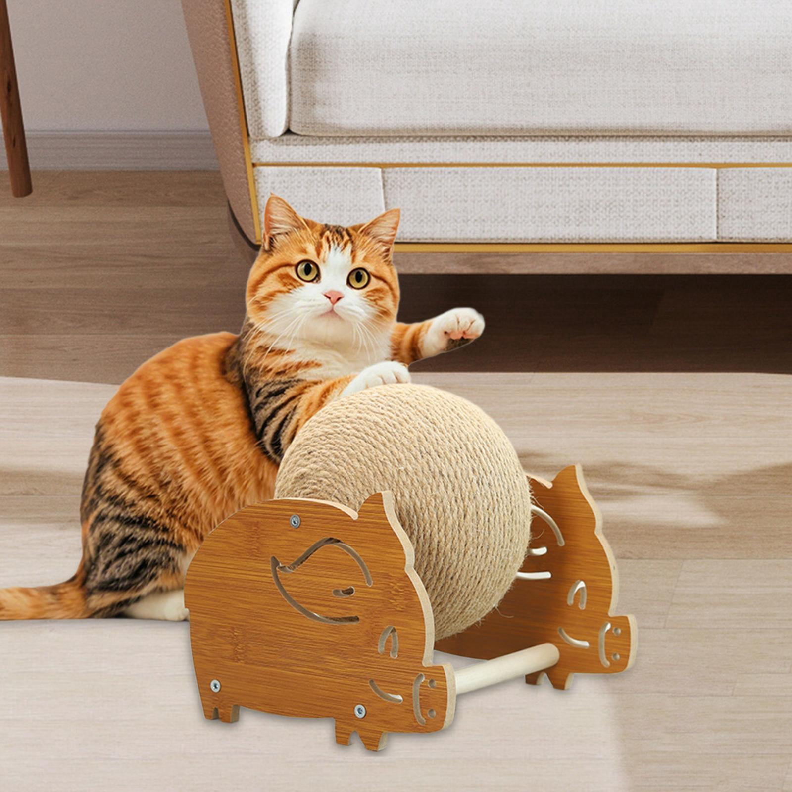 oshhni Cat Scratcher Toy Grinding Claw Pet Supplies Interactive Cat Scratching Ball