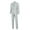 Gray, variant on Lilgiuy Men's Fashion Suit Jacket Suit Pants Two-piece Suit