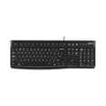 thumbnail image 1 of Logitech K120 Clavier Filaire pour Windows, USB Plug-and-Play, Taille Standard, Résistant Eclaboussures, Barre D'Espacement Incurvée, Compatible PC, Ordinateur Portable - Noir, 1 of 9