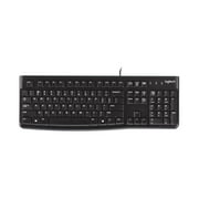 Logitech K120 USB Wired Keyboard, Black