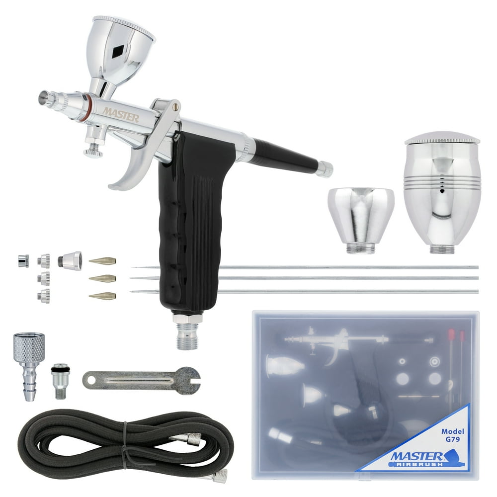 3 Tips 3 Cups PRO G79 AllPurpose Gravity DualAction Spray Gun Trigger