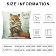 thumbnail image 6 of PIKWEEK  Forest Animals Throw Pillow Covers Fox Bear Squirrel Owl Kids Pillows Case for Sofa School Home Decor Set of 2, 6 of 6