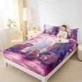 thumbnail image 3 of Erosebridal Capybara Family Kid Bed Sheets, Cherry Blossoms King Sheets, 4pcs, 3 of 5