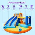 thumbnail image 3 of JOYLDIAS Inflatable Water Double Slide Bounce House Giant Kids Backyard Indoor Outdoor w/Splash Pool,Jump Area,Climbing Wall,550W Air Blower,Water Gun, 3 of 16