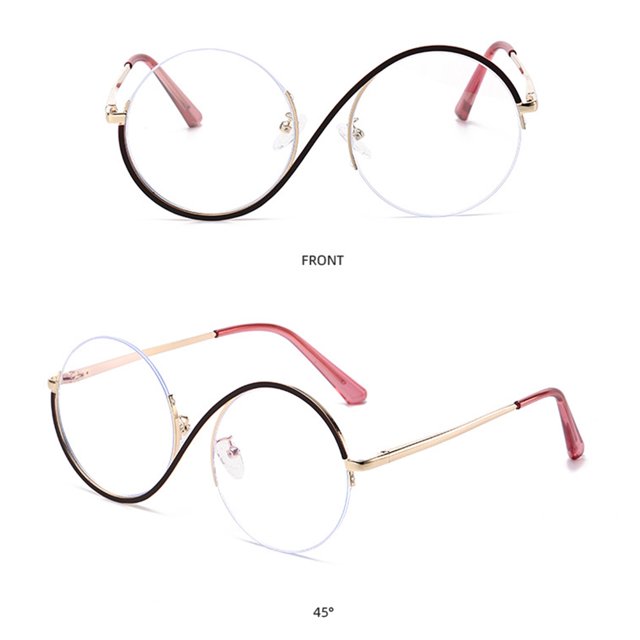 Gafas Cosplay Marco Metal Brujas (doradas) Rojo