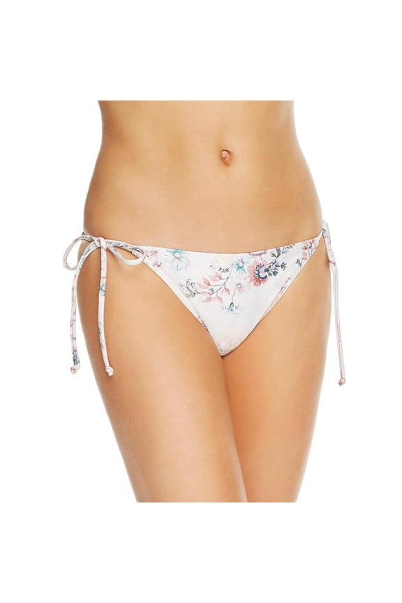 Womens Secret Garden Low-Rise Side Tie Swim Bottom Separates Tan L