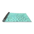 thumbnail image 2 of Ahgly Company Indoor Rectangle Solid Light Blue Modern Area Rugs, 5' x 7', 2 of 4