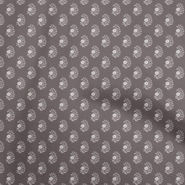 oneOone Velvet Dark Chocolate Fabric Block Craft Projects Decor Fabric Printed By The Yard 58 Inch Wide-S4