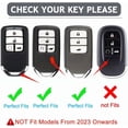 thumbnail image 2 of 2016-2022 for Honda Key Fob Cover, Premium Soft TPU Full Protection Key Fob Case for Honda Accord Civic CRV Pilot Ridgeline Passport Smart Remote Protector (Size B-Ivory), 2 of 14