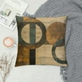 thumbnail image 2 of ONETECH Rust Brown Teal Pillow Cover Modern Geometry Abstract Art Decorative Pillows Vintage Wood Throw Pillow Covers Farmhouse Pillowcases  Cushion Cover For Couch Bed Sofa Chair, 2 of 5