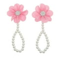 thumbnail image 1 of PVCS Chiffon Flower Pearl Baby Shoes Baby Child Pearl Anklet Anklet, 1 of 3