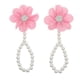 thumbnail image 1 of Tobilleras para mujer, tobilleras de gasa con flores y perlas para bebé, tobilleras con perlas para bebé y niño, tobilleras para niños, 1 of 3