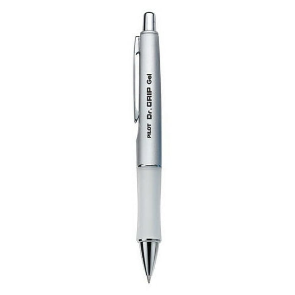 Dr. Grip Limited Gel Pen, Retractable, Fine 0.7 Mm, Black Ink, Platinum Barrel | Bundle of 10 Each
