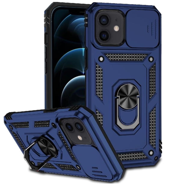 Estuche GANGXUN para iPhone 12, soporte giratorio 360°, estilo mecánico y magnético